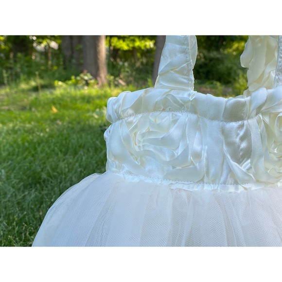 Princess Tote, Bridesmaid Bag, Bridal Flower Girl Bag, Ballerina Tote, Ivory - Picture 3 of 4